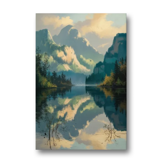 North Shore Mountains - Canvas Wall Art - Front