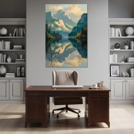 North Shore Mountains - Canvas Wall Art - Office - 40x60