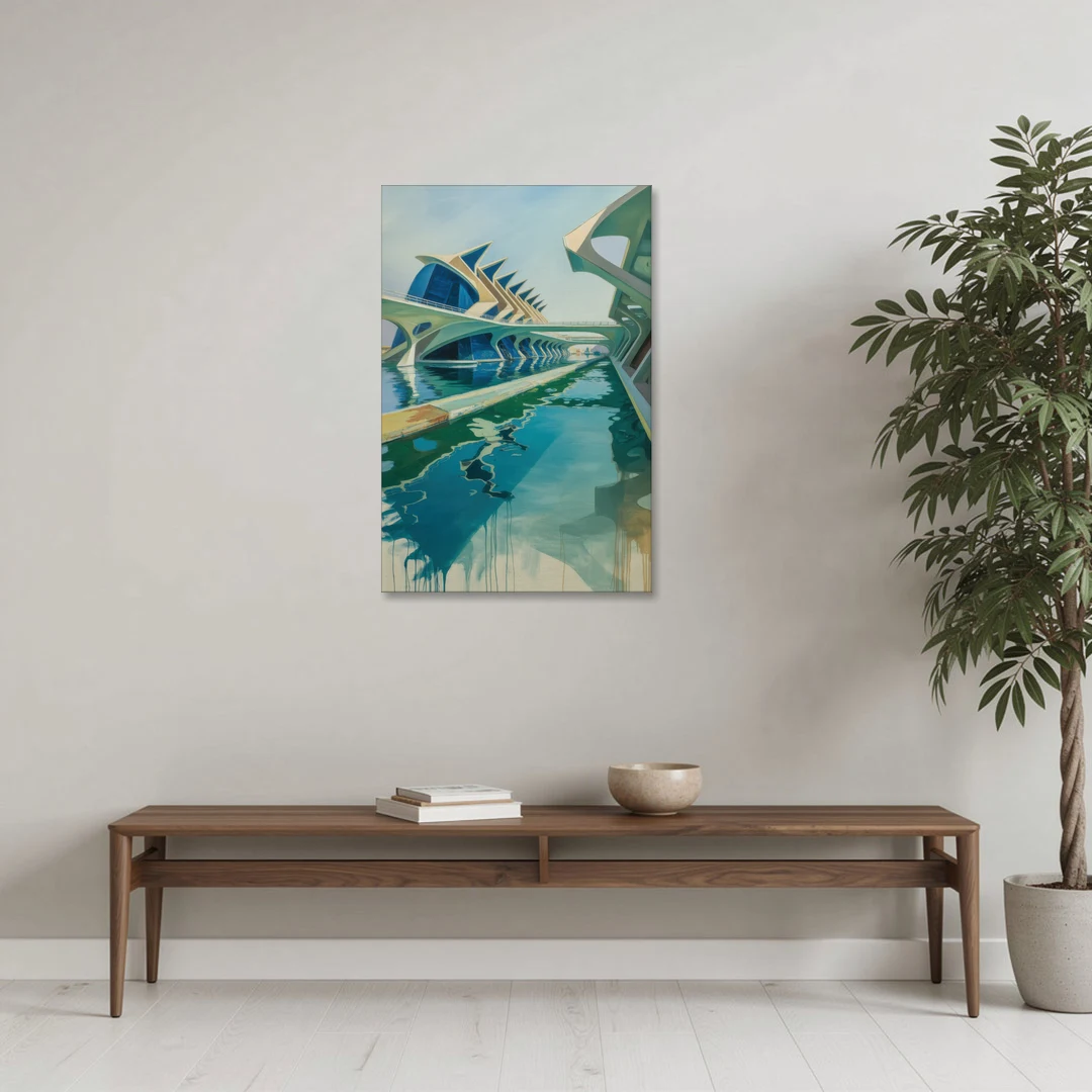 Oceanografic Valencia - Canvas Wall Art - Coffee Table - 24x36