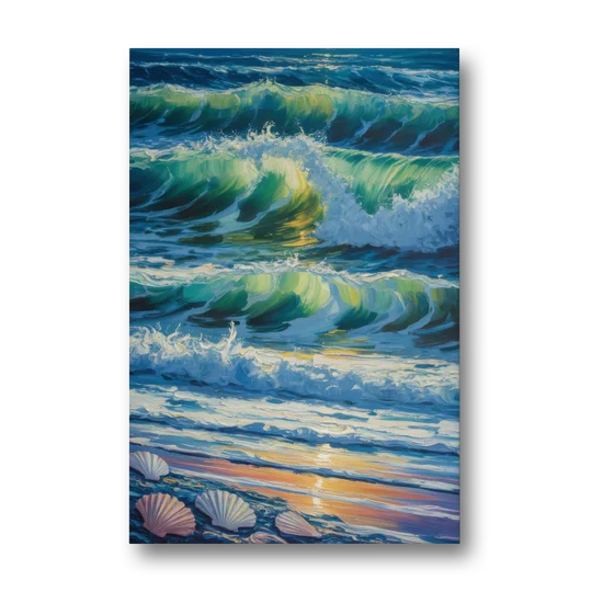 Olas Altas Waves - Canvas Wall Art - Front
