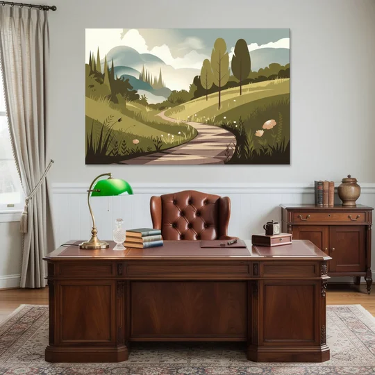 Omaha Nature Trails - Canvas Wall Art - Office - 60x40