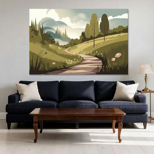 Omaha Nature Trails - Canvas Wall Art - Sofa - 60x40