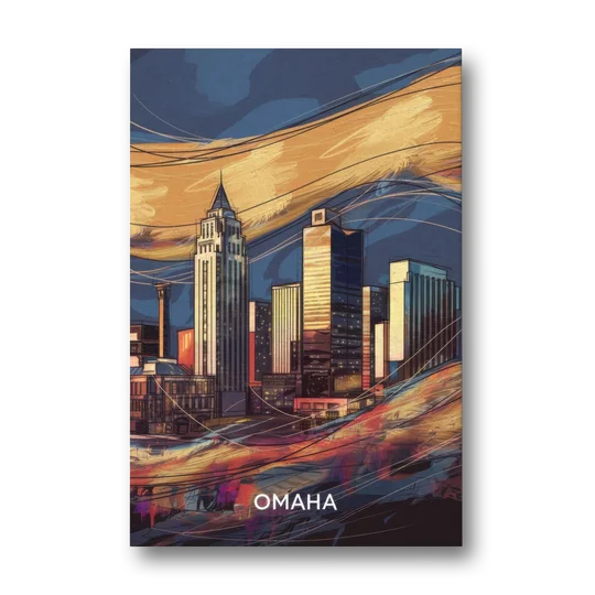 Omaha Urban Aesthetic - Canvas Wall Art - Front