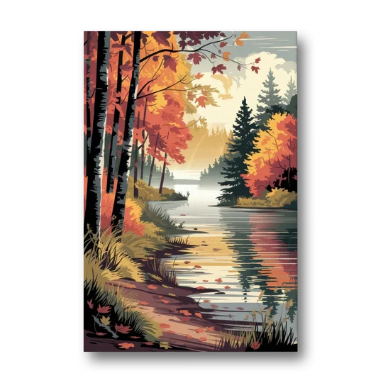 Ontario Autumn Colors - Canvas Wall Art - Front