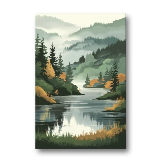Ontario Lake Reflections - Canvas Wall Art - Front