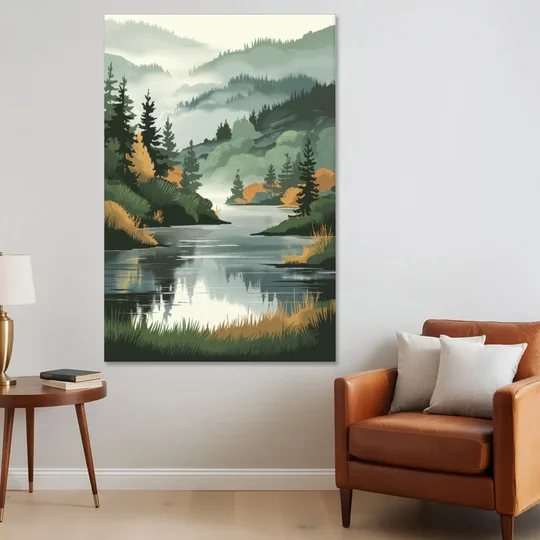 Ontario Lake Reflections - Canvas Wall Art - Sofa - 40x60