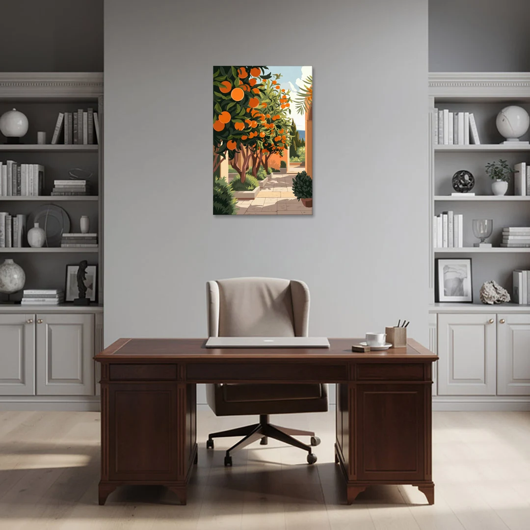 Orlando Citrus Grove Design - Canvas Wall Art - Office - 24x36