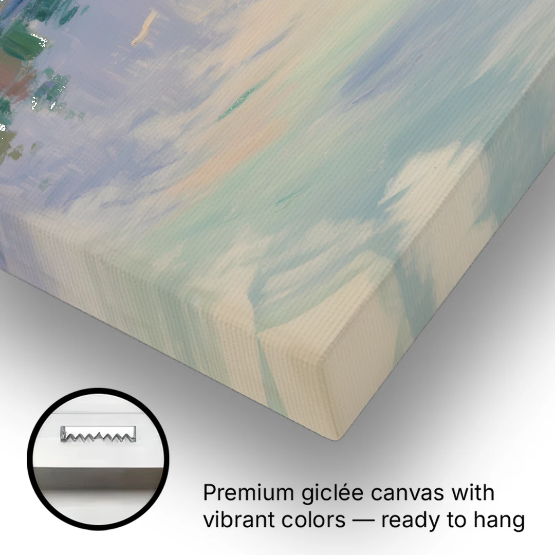 Oslo Fjord Serenity - Canvas Wall Art - Gallery Wrap Corner