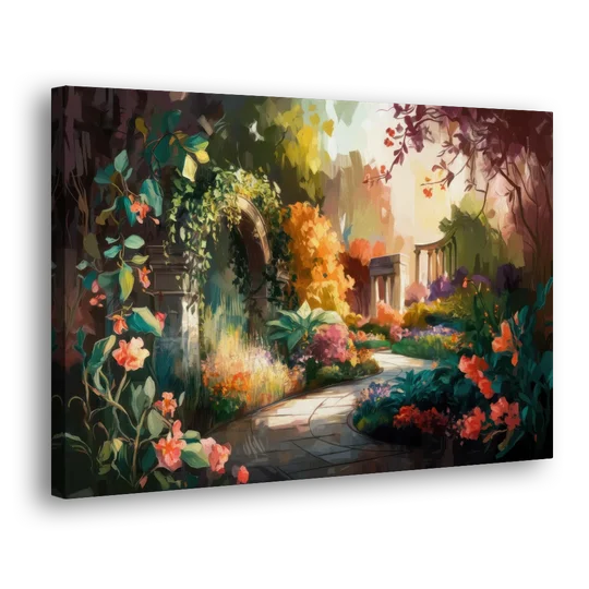 Oxford Botanical Gardens - Canvas Wall Art - Side