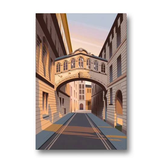 Oxford Bridge of Sighs - Canvas Wall Art - Front
