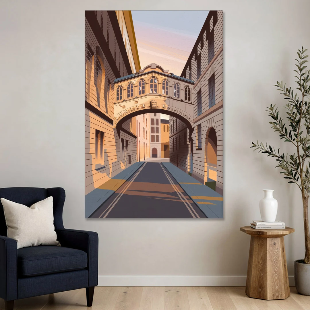 Oxford Bridge of Sighs - Canvas Wall Art - Sofa - 40x60