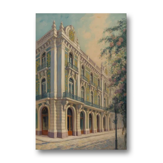 Palácio da Bolsa Elegance - Canvas Wall Art - Front