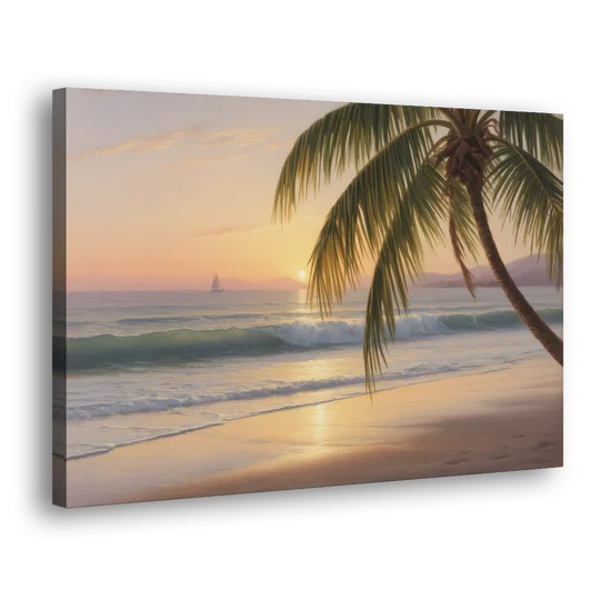Palmilla Beach Sunrise - Canvas Wall Art - Side