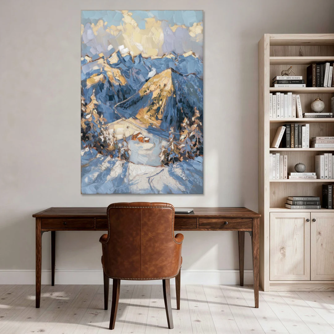 Park City Mountain Views - Canvas Wall Art - Office - 40x60