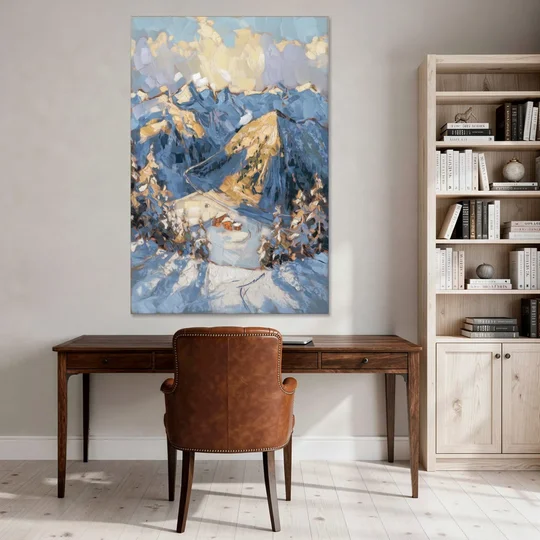 Park City Mountain Views - Canvas Wall Art - Office - 40x60
