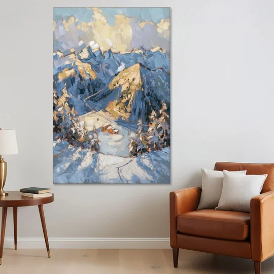 Park City Mountain Views - Canvas Wall Art - Sofa - 40x60