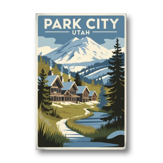 Park City Outdoor Adventure - Canvas Wall Art - Front