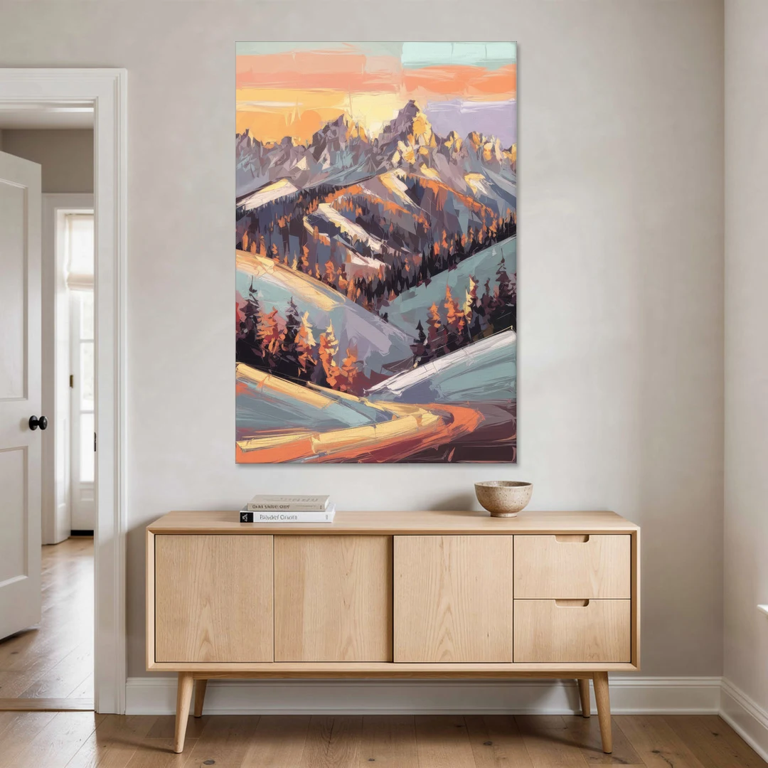 Park City Sunrise Panorama - Canvas Wall Art - Coffee Table - 40x60