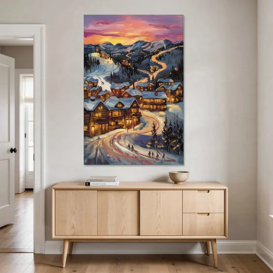 Park City Sunset Glow - Canvas Wall Art - Coffee Table - 40x60