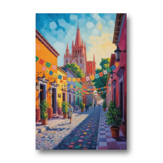 Parroquia de San Miguel - Canvas Wall Art - Front