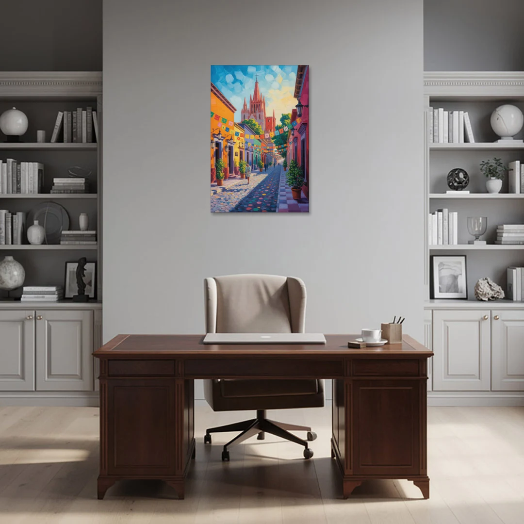 Parroquia de San Miguel - Canvas Wall Art - Office - 24x36
