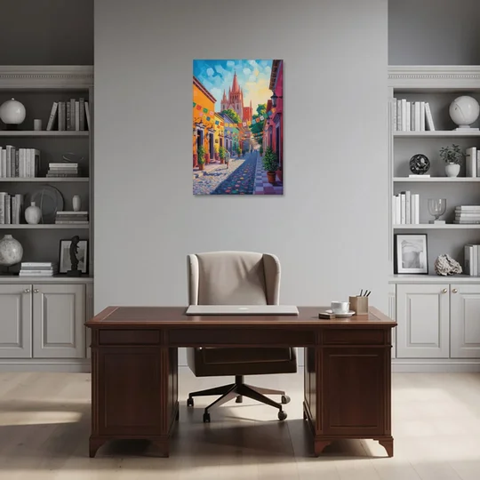 Parroquia de San Miguel - Canvas Wall Art - Office - 24x36
