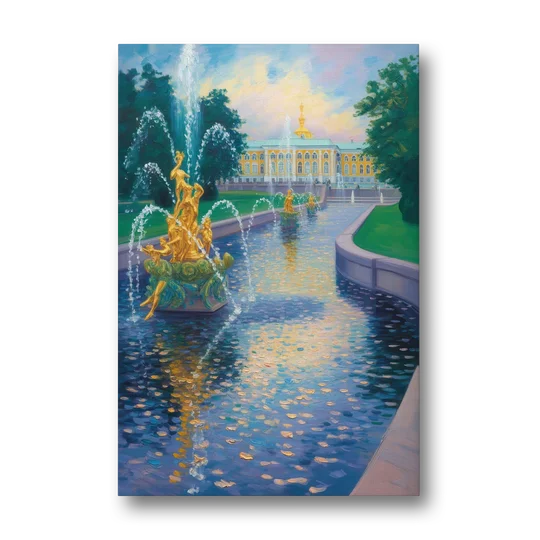 Peterhof Grandeur - Canvas Wall Art - Front