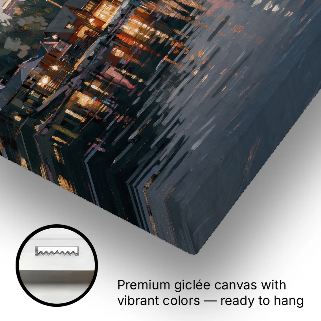 Philadelphia Black and White - Canvas Wall Art - Gallery Wrap Corner