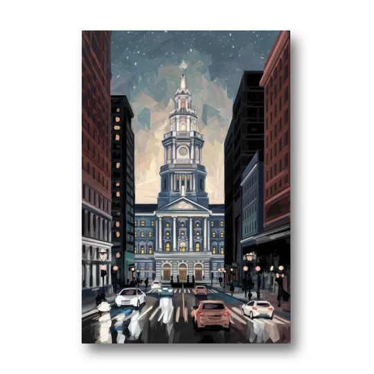 Philadelphia City Hall - Canvas Wall Art - Front