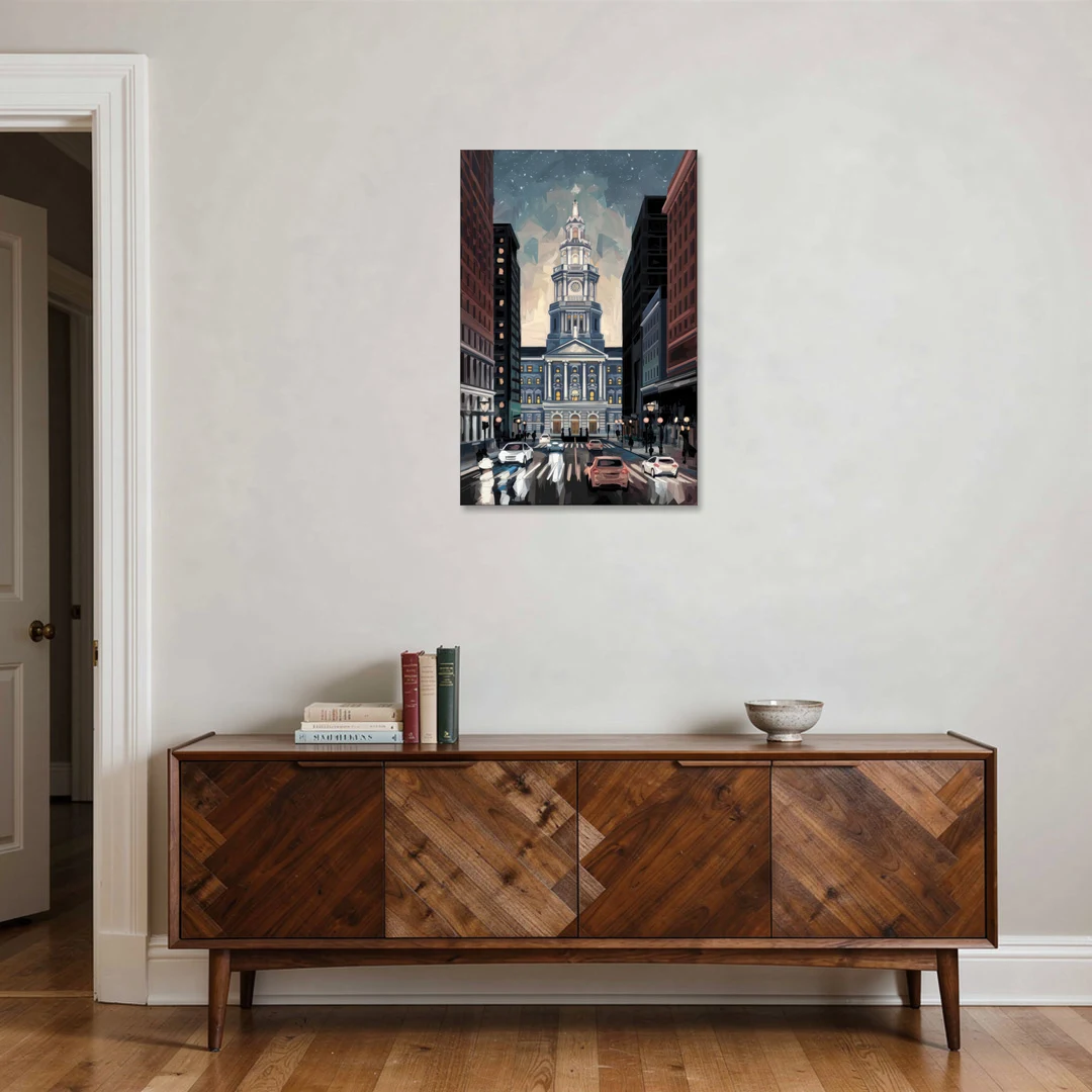 Philadelphia City Hall - Canvas Wall Art - Coffee Table - 24x36