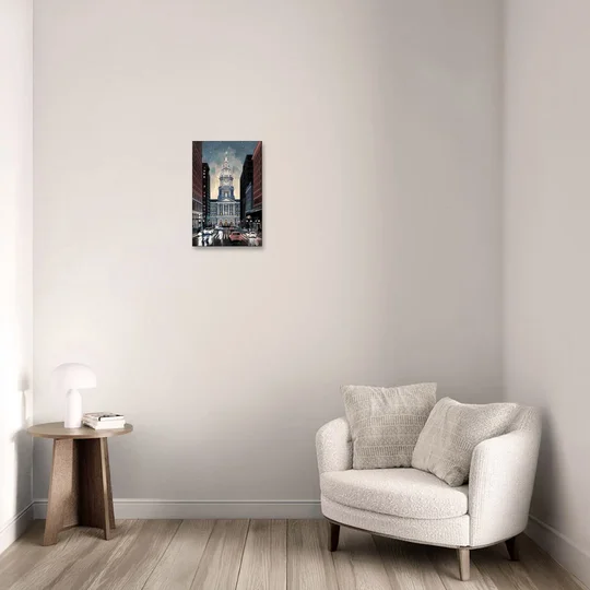 Philadelphia City Hall - Canvas Wall Art - Sofa - 12x18
