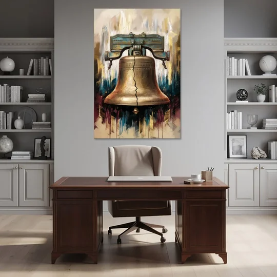 Philadelphia Liberty Bell - Canvas Wall Art - Office - 40x60