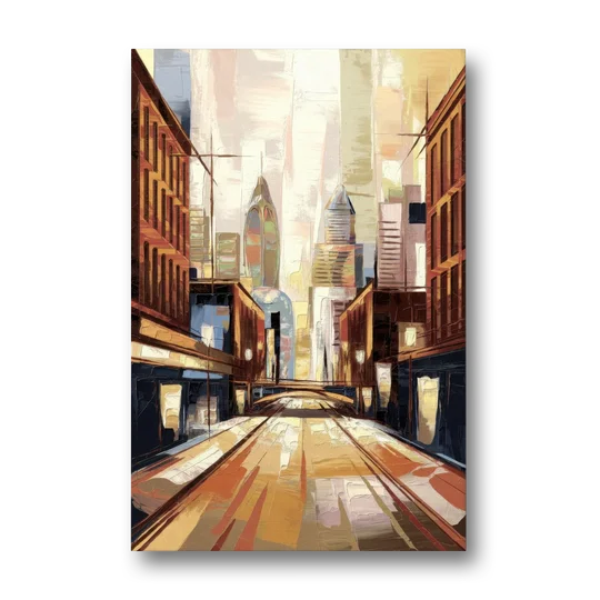 Philadelphia Market Street - Canvas Wall Art - Front