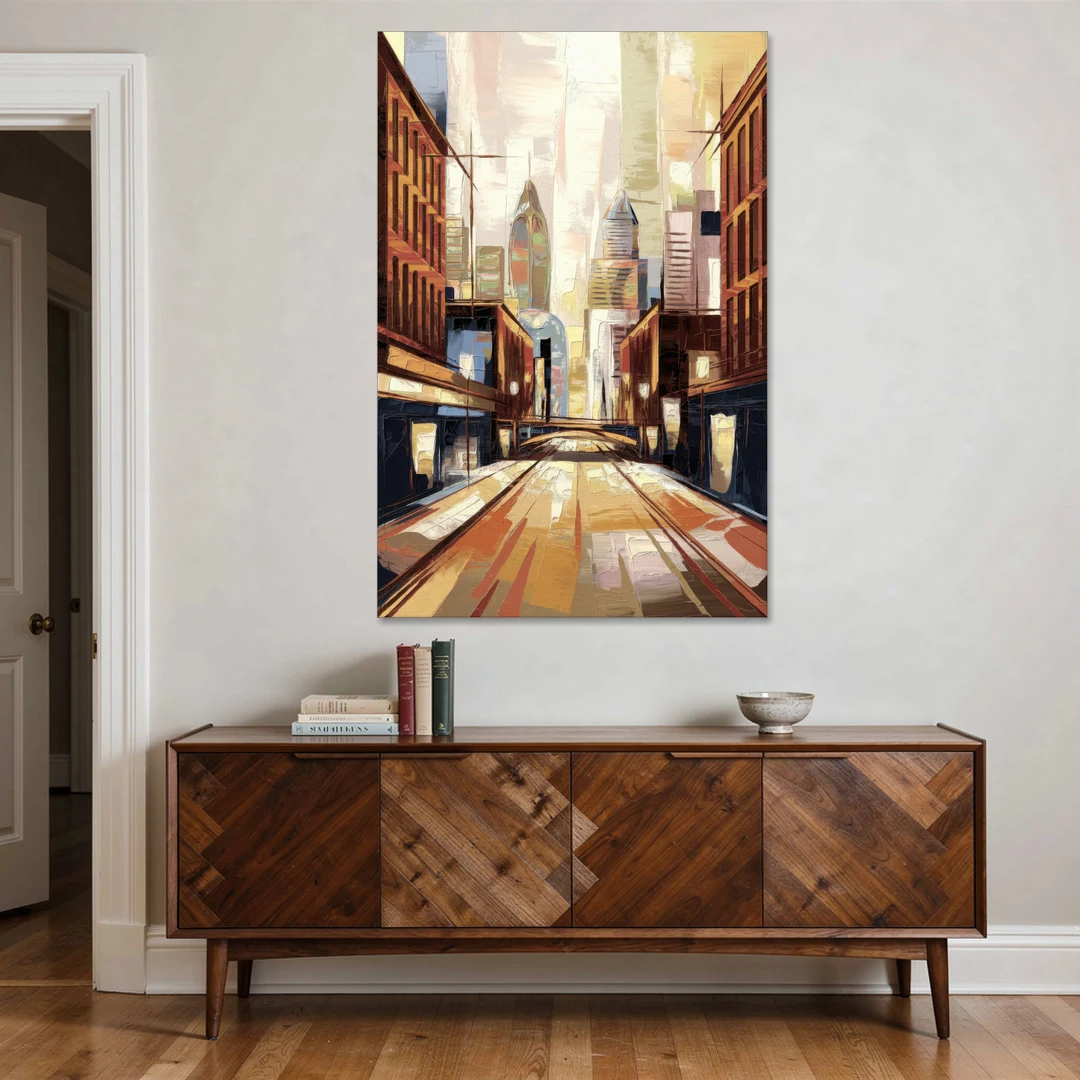 Philadelphia Market Street - Canvas Wall Art - Coffee Table - 40x60