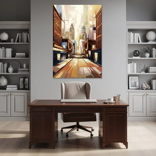 Philadelphia Market Street - Canvas Wall Art - Office - 40x60
