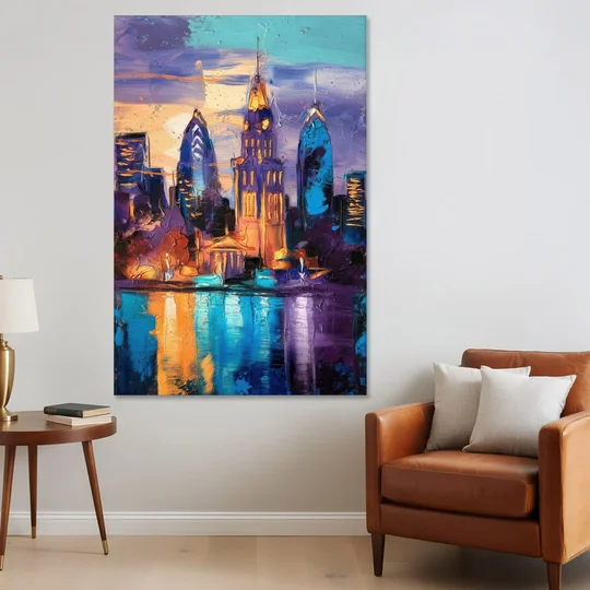 Philadelphia Old City - Canvas Wall Art - Sofa - 40x60