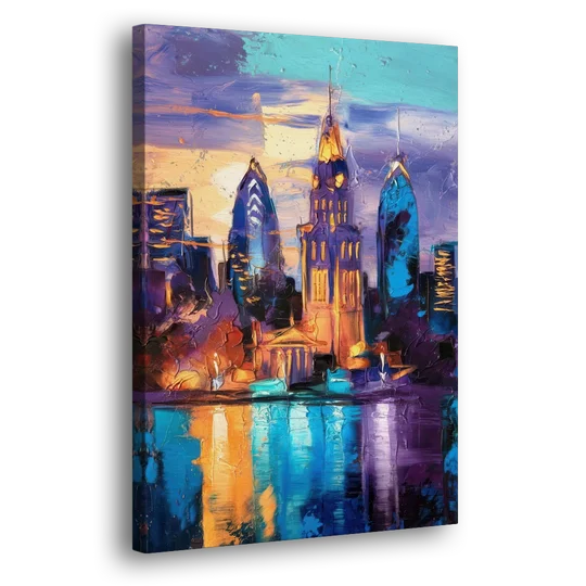 Philadelphia Old City - Canvas Wall Art - Side
