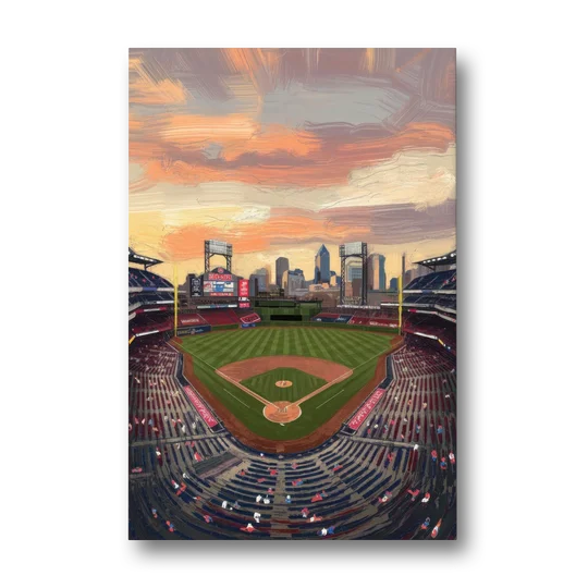 Philadelphia Phillies Ballpark - Canvas Wall Art - Front