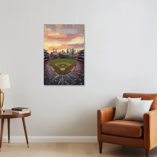 Philadelphia Phillies Ballpark - Canvas Wall Art - Sofa - 24x36