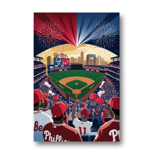 Philadelphia Phillies Celebration - Canvas Wall Art - Front