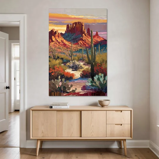 Phoenix Arizona Mountainscape - Canvas Wall Art - Coffee Table - 40x60