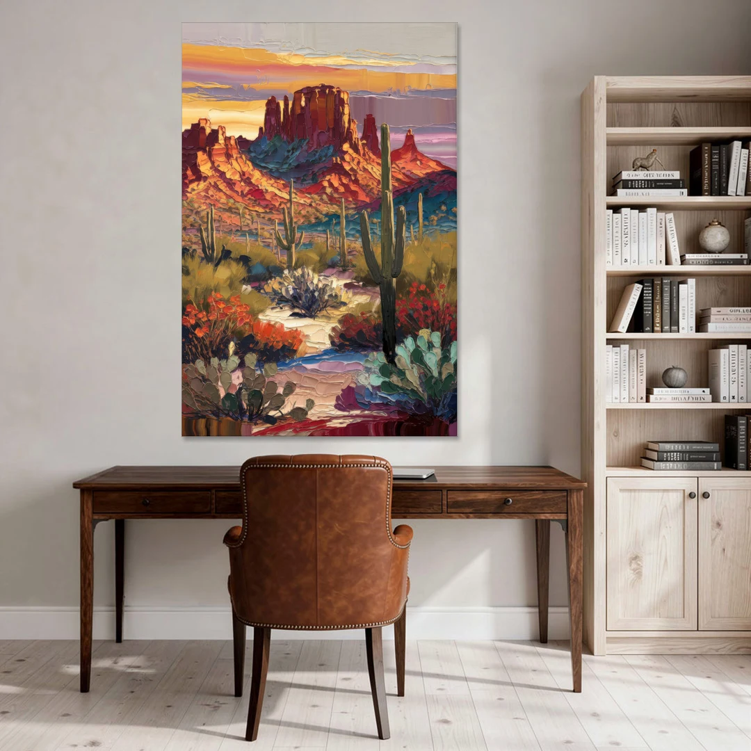Phoenix Arizona Mountainscape - Canvas Wall Art - Office - 40x60