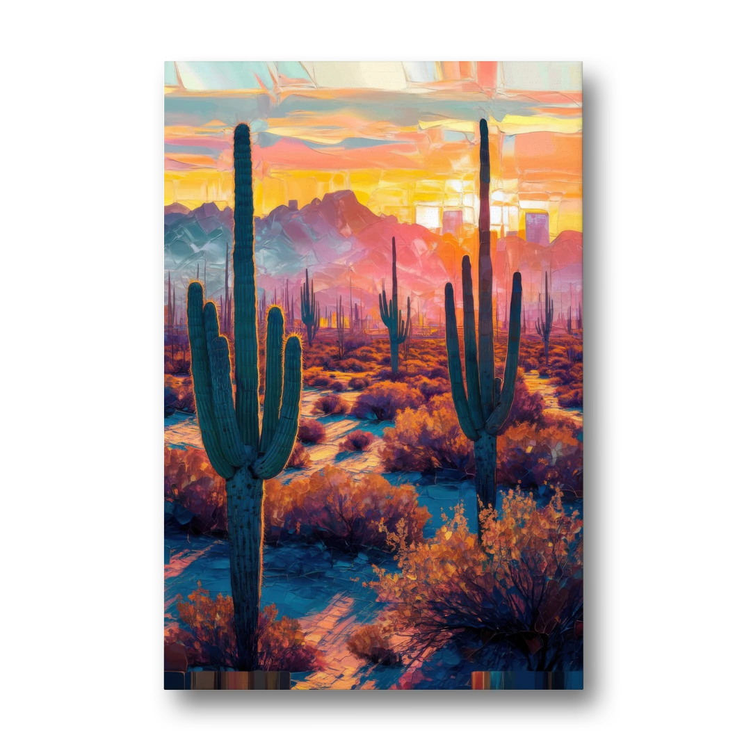 Phoenix Arizona Sunset Glow - Canvas Wall Art - Front