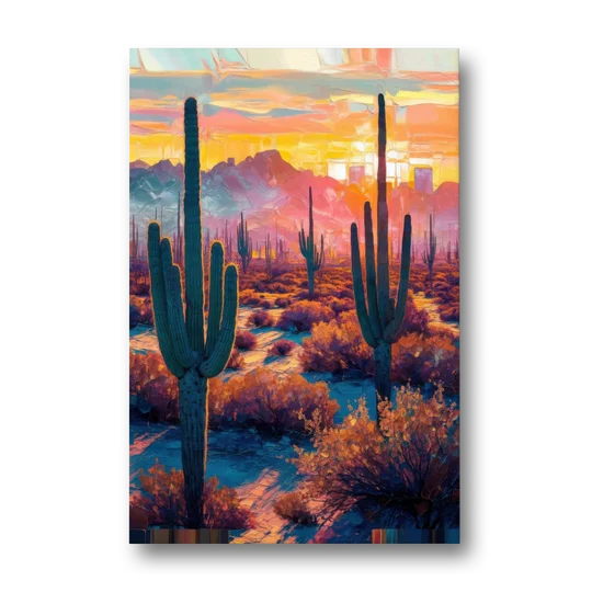 Phoenix Arizona Sunset Glow - Canvas Wall Art - Front
