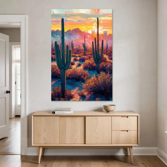 Phoenix Arizona Sunset Glow - Canvas Wall Art - Coffee Table - 40x60
