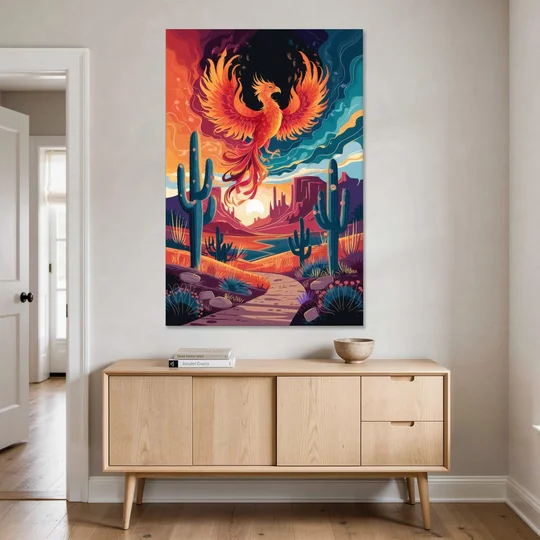 Phoenix Desert Landscape - Canvas Wall Art - Coffee Table - 40x60