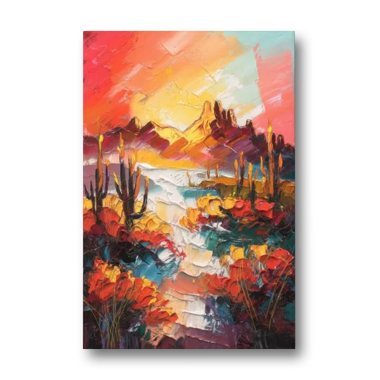 Phoenix Mountain Horizon - Canvas Wall Art - Front