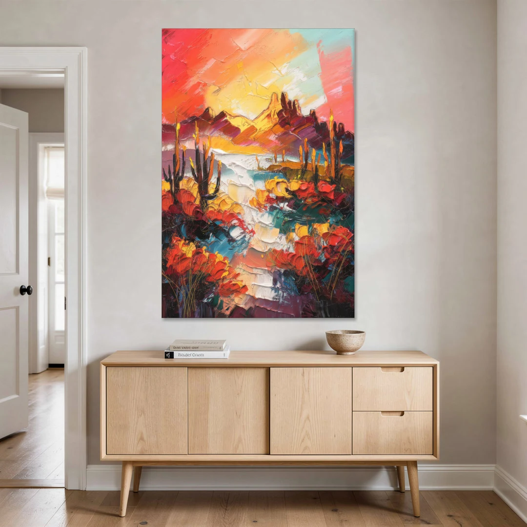 Phoenix Mountain Horizon - Canvas Wall Art - Coffee Table - 40x60