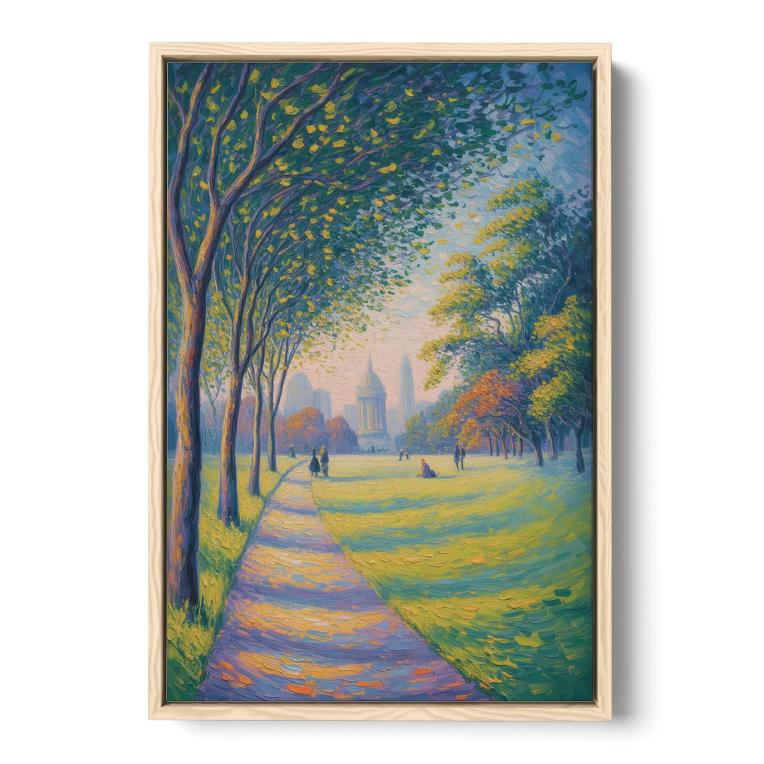 Phoenix Park Tranquility - Oak Framed Canvas Wall Art - Front