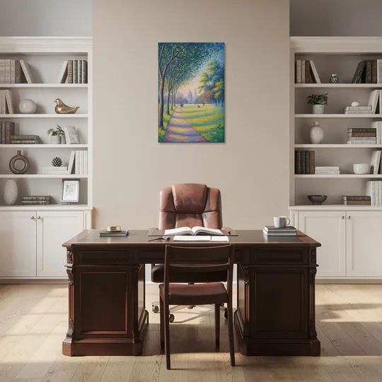 Phoenix Park Tranquility - Canvas Wall Art - Office - 24x36
